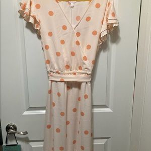 Lauren Conrad Flutter Sleeve Midi Dress